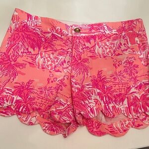 Lilly Pulitzer Pink and White Women Shorts